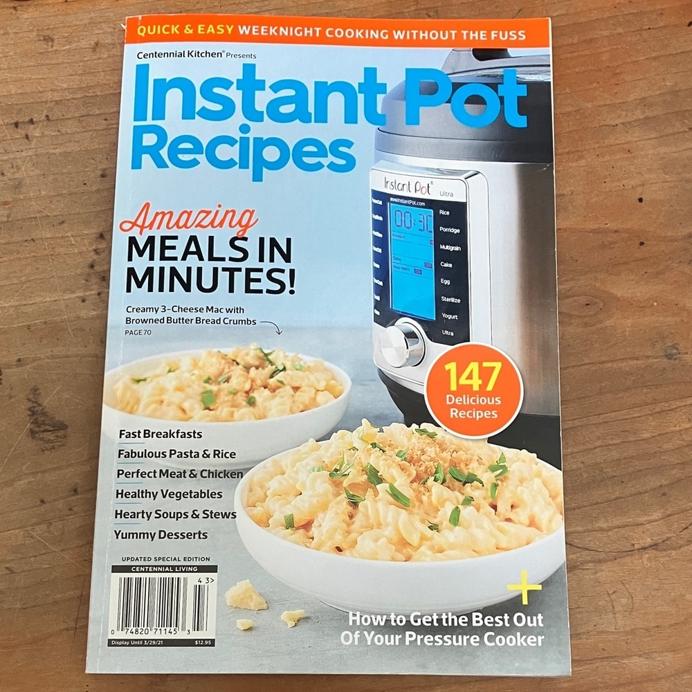 Instant Pot Recipes Cookbook magazine